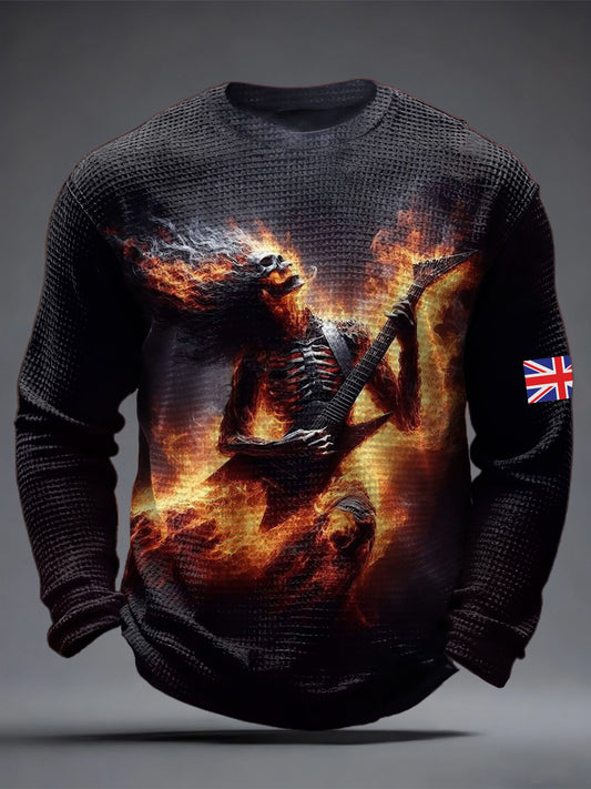 Men's British Skeleton Waffle Top