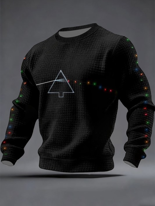 Men's rock band lover Checkered Cotton Hoodie