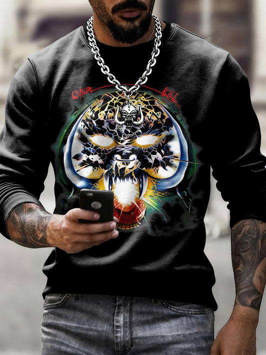 Men's Rock Band Inspired Crew Neck Sweatshirt