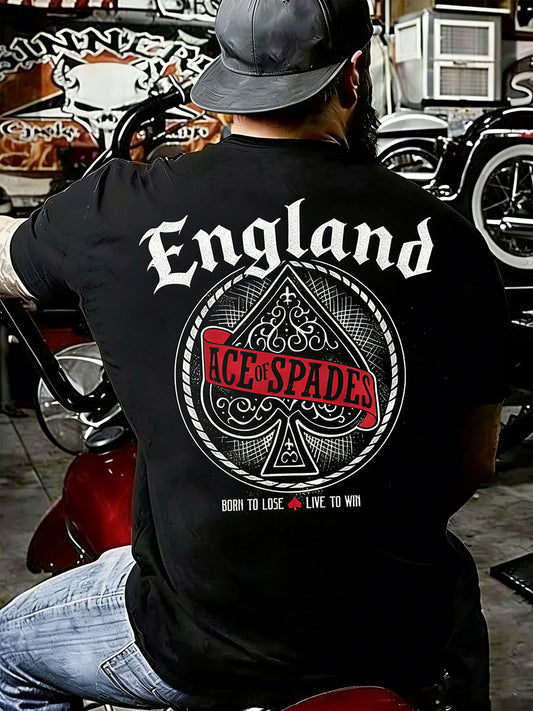 Men's Rock Print Short Sleeves T-shirt