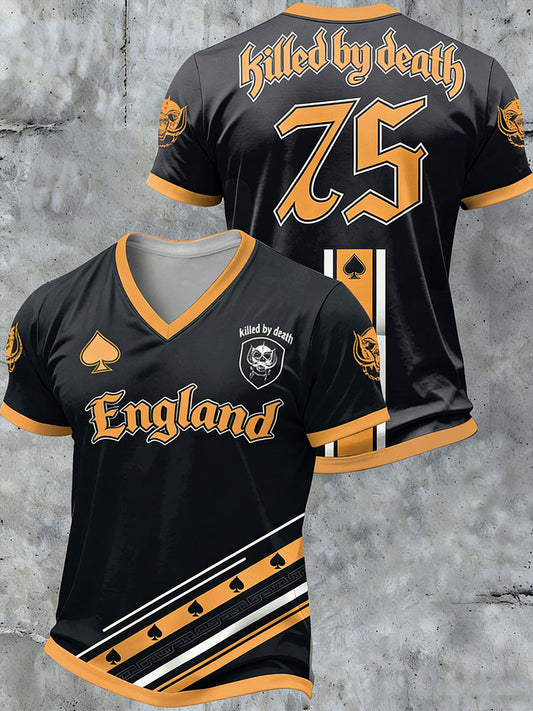 Men's Rock Print Short Sleeves T-shirt