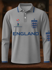 Men's UK Football Lover England  2026 Printed long sleeve shirt