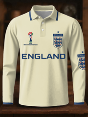 Men's UK Football Lover England  2026 Printed long sleeve shirt