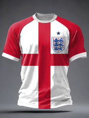 Men's UK Football Lover England Printed short sleeve t-shirt